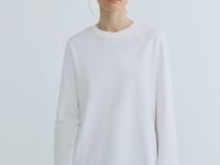 Базовый лонгслив из хлопка, Белый