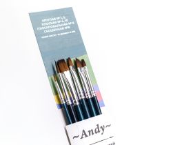 Набор кистей синтетика Малевичъ "Энди" 6 шт