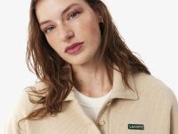 Женская хлопковая толстовка Lacoste