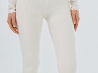 Легинсы в рубчик, Белый