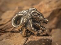 Бусина для темляка Осьминог, мельхиор