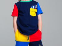 Комплект трикотажный для мальчиков: фуфайка (футболка), шорты