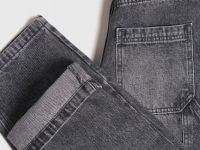 Объёмные джинсы Baggy для девочек, Серый