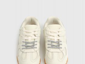 Кроссовки из натуральной кожи, Белый