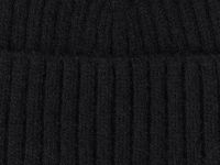 Вязаная шапка с отворотом, Черный