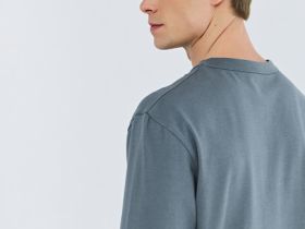 Футболка из плотного джерси с принтом, Серый