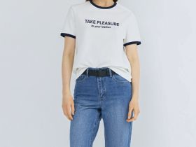 Укороченные джинсы Straight, Синий