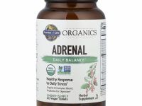 Garden of Life, MyKind Organics, средство для надпочечников, ежедневный баланс, 120 веганских таблеток