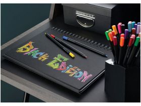 Набор крандашей цветных Faber-Castell "Black Edition" 24 цв., черное дерево, картон