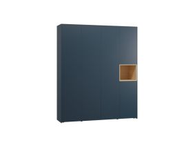 Распашной шкаф Висмар 4-204x240 Темно-синий