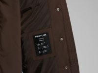 Удлиненный пуховик с натуральным пухом