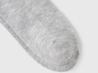 Носки в рубчик с вискозой, Серый