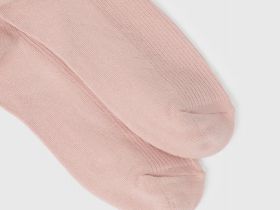 Носки в рубчик, Розовый