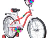 Детский велосипед Novatrack Candy 20, год 2023, цвет Оранжевый