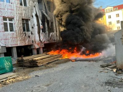 Стали известны подробности пожара на стройплощадке школы №1 в Якутске