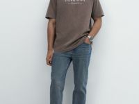 Прямые джинсы, Синий