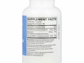 Terry Naturally, Биоактивный магниевый комплекс с P-5-P и цинком, 120 капсул