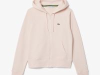Женская флисовая толстовка Lacoste с капюшоном на молнии