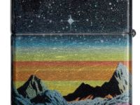 Зажигалка ZIPPO Space in Color Design с покрытием 540 Tumbled Chrome, латунь/сталь, разноцветная, 38x13x57 мм