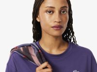 Женская хлопковая футболка Lacoste