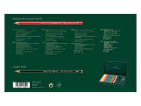 Набор карандашей цветные Faber-Castell "Polychromos" 20 цв.+ 4 ч/г заточен., студийная коробка