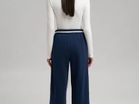 Брюки свободного кроя из футера