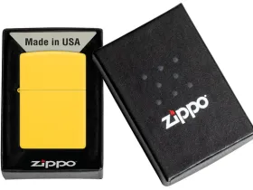 Зажигалка ZIPPO Classic с покрытием Sunflower, латунь/сталь, желтая, глянцевая, 38x13x57 мм
