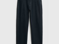 Джинсы Straight с накатом, Черный