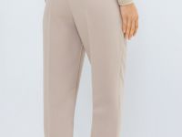 Зауженные книзу брюки, Бежевый
