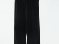 Прямые бархатные брюки, Черный