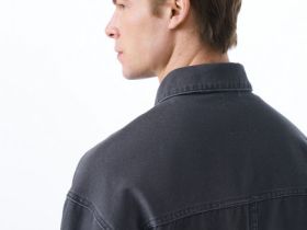 Куртка-рубашка из твила, Серый