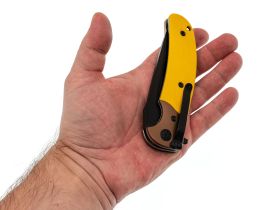 Складной нож Steelclaw Резервист, сталь VG-10, рукоять G10, желтый