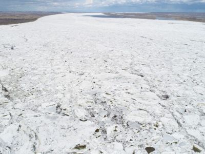 Нижняя кромка ледохода на Лене находится в 10 км ниже Якутска