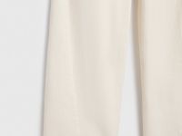 Джинсы Баррел из плотного денима, Бежевый