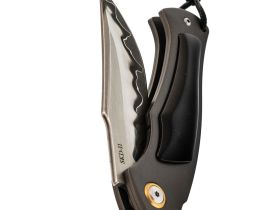 Складной нож Steelclaw Алыча, сталь ламинат SKD-11, рукоять алюминий/рог