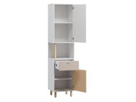Стеллаж Дикинс 45x190 Береза/Латте