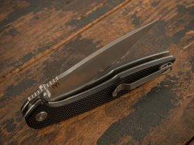 Складной нож CJRB Centros, сталь D2, рукоять G10, Black