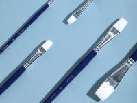 Кисть синтетика жесткая №4 плоская Finenolo