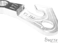 Держатель заднего переключателя &quot;петух&quot; Meta №127 фрезерованный (серебристый)