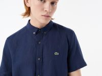 Мужская льнаная рубашка Lacoste