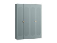 Распашной шкаф Луми 4-181x242 Серо-зеленый