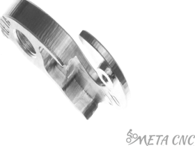 Держатель заднего переключателя "петух" Meta №56 фрезерованный (серебристый)