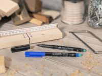 Маркер перманентный Faber-Castell "Multimark" 0,6 мм, желтый