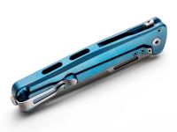 Складной нож LionSteel Skinny Titanium, сталь MagnaCut, рукоять титан, голубой