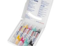 Набор линеров акрил, двухст, 3D Edding 5 шт 2-3 мм, 5-10 мм цвет: 922,905,909,934,901