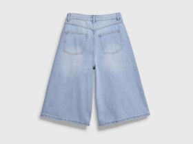Джинсовые шорты-бермуды для девочек, Голубой