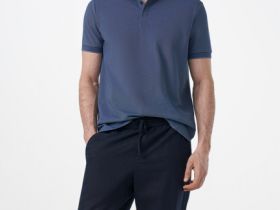 Брюки изо льна, Синий