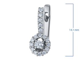 Серьги из белого золота э4712сг09180700
