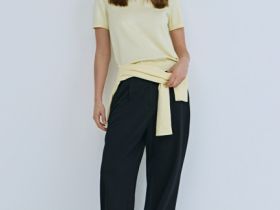 Джемпер с коротким рукавом, Желтый