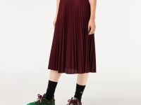 Женская плиссированная юбка Lacoste